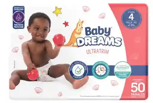 Baby Dreams Pañales Ultratrim  Etapa 4 
