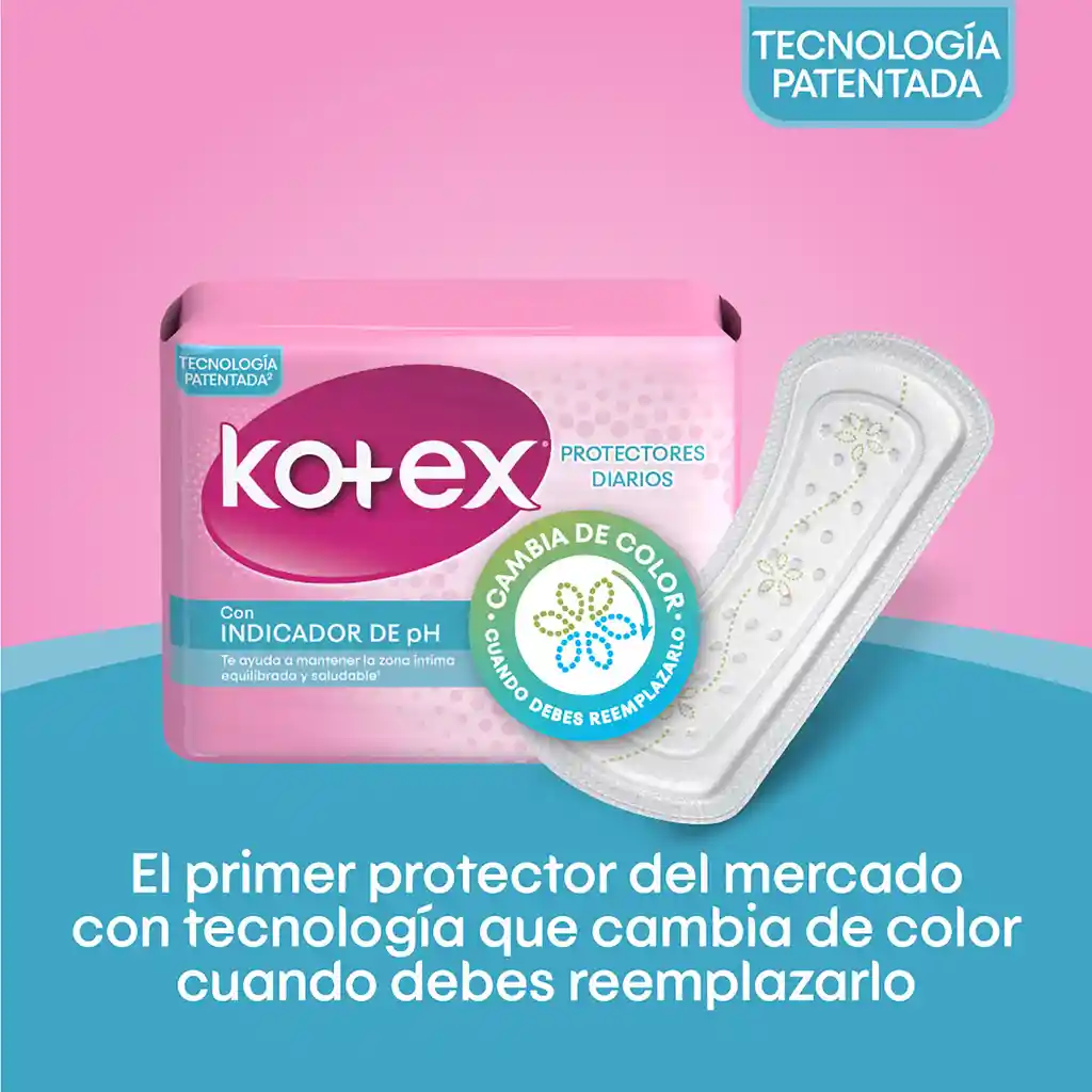 Kotex Protectores con Indicador de pH