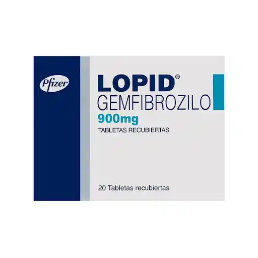 Lopid Pfizer 900 Mg 20 Tabletas 3 + A Pae