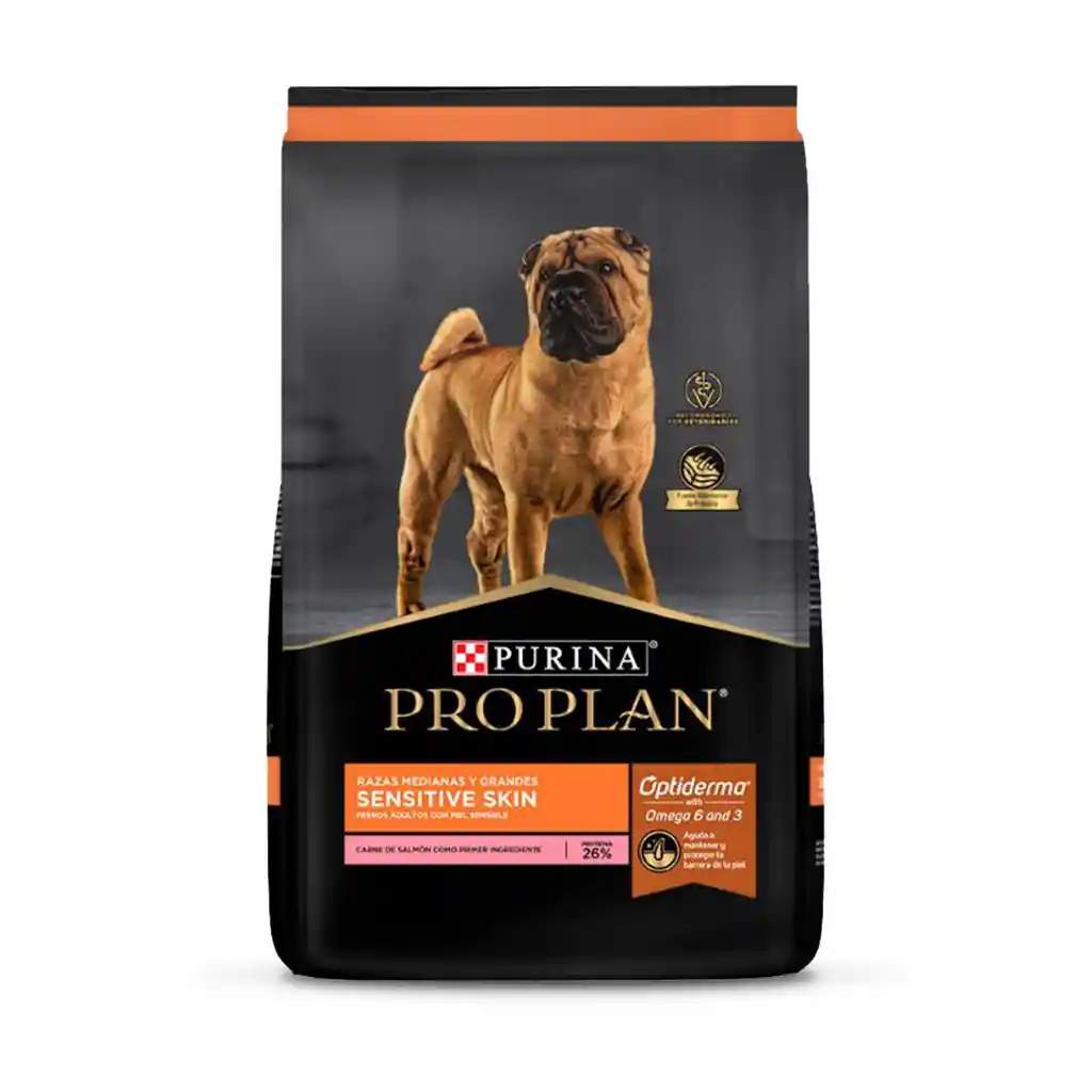 Comida para perros adultos piel sensible razas medianas y grandes Purina Pro Plan x 3 kg