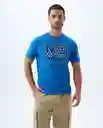 Camiseta Hombre Azul Talla L 849F001 Americanino