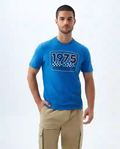 Camiseta Hombre Azul Talla L 849F001 Americanino