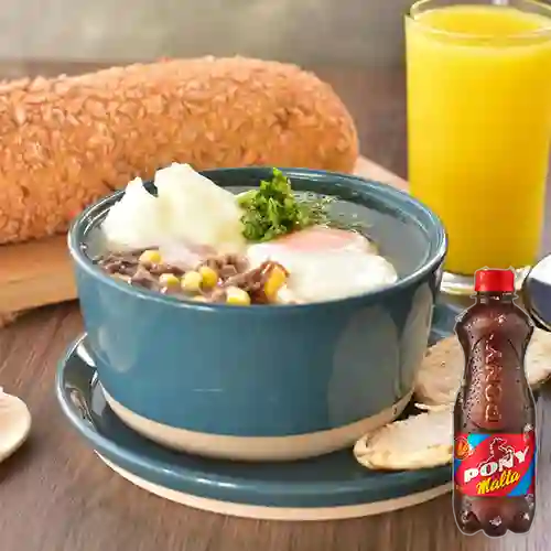 Combo Caldo Campesino + Pony Malta 350 ml