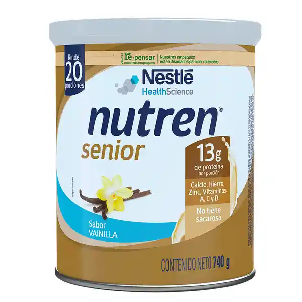 Complemento nutricional Nutren Senior Polvo Vainilla 740g