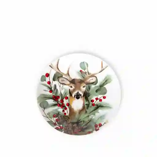 Set Plato Mediano Navidad Silvestre 20 cm Ambiente Gourmet