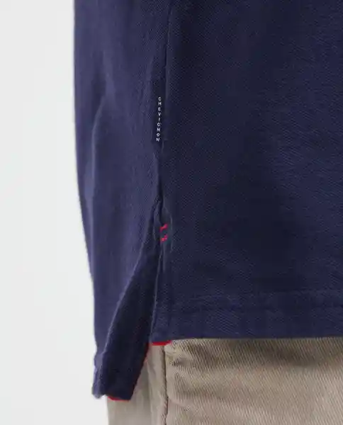Camiseta Polo Pre-Dyed Azul Medianoche Ultra Oscuro S Chevignon