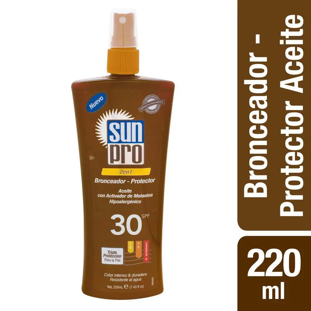 Sun Pro Aceite Bronceador Protector Solar SPF 30