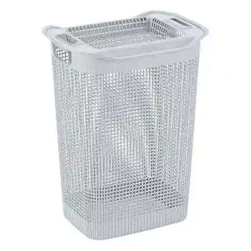 Rimax Cesto Plástico Ropa Tapa Gris