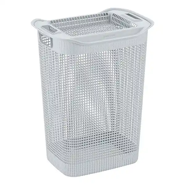 Rimax Cesto Plástico Ropa Tapa Gris