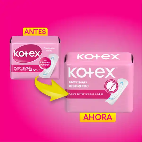 Protectores Kotex Discretos 15 Und