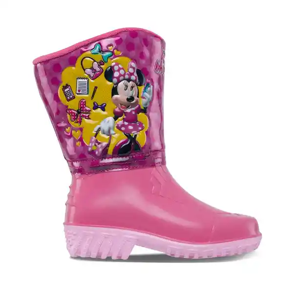 Disney Botas Araan Minnie Niña Rosa Talla 26