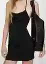 Vestido Dakota Negro Talla S Mujer Mango