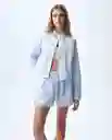 Camisa Mujer Azul Talla M 611G002_AZU194039 Americanino