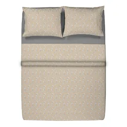 Cannon Juego de Cama Microfibra Doble Rafaela Beige