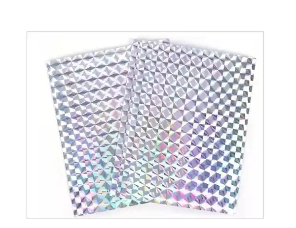Papel Holográfico Plateado