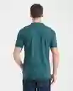 Camiseta Polo Ner# Neck Verde Nafta Ultra Oscuro XS Chevignon