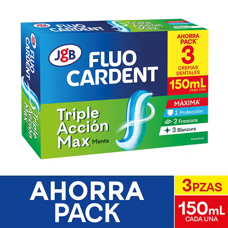 Fluocardent Crema Dental Triple Acción Max