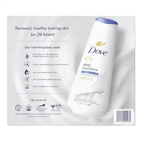 Dove Gel de Baño Líquido Refrescante Pepino y té Verde