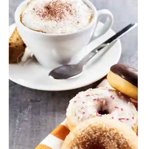 2 Donas + Café Grande