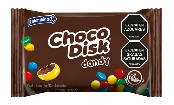 Choco Disk Chocolate Colombina de Color