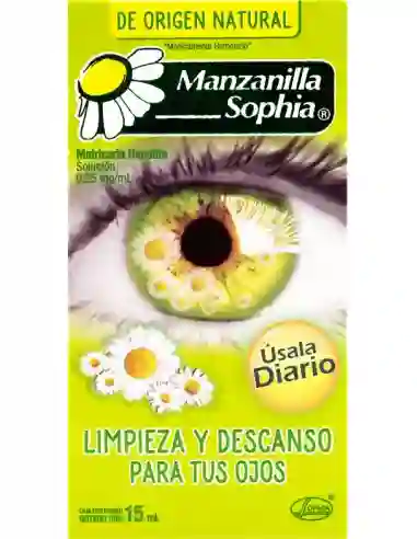 Manzanilla Sophia Solución para la Limpieza de sus Ojos