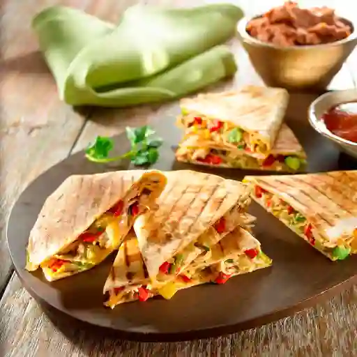 Quesadilla queso y carne