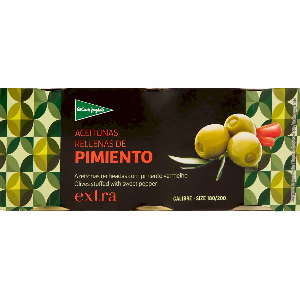 El Corte Inglés Aceitunas Rellenas De Pimiento 50 g