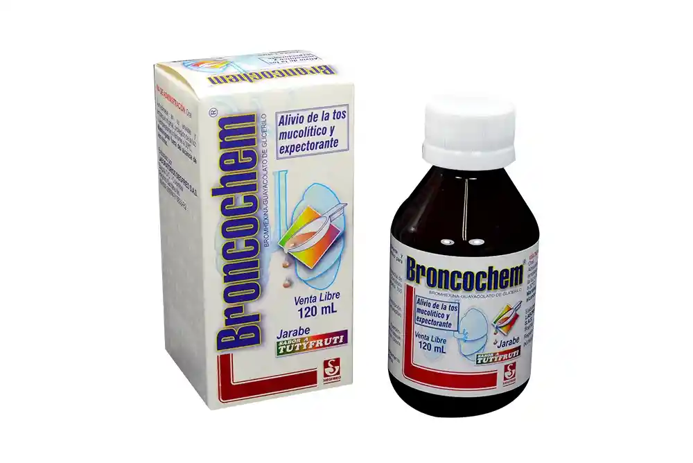 Broncochem Jarabe para la Tos Sabor a Tutyfruti