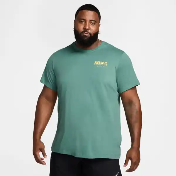 Nike Camiseta M Df Tee Iykyk Run Su24 2 Hombre Verde Talla L