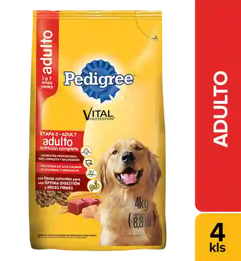 Pedigree Alimento para Perro Adulto Nutrición Completa Etapa 3