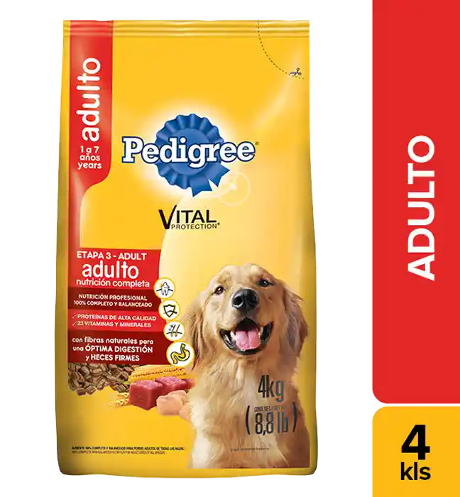 Pedigree Alimento para Perro Adulto Nutrición Completa Etapa 3