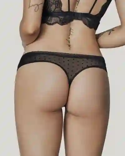 Panty Tipo Tanga Brasilera En Encaje 012883