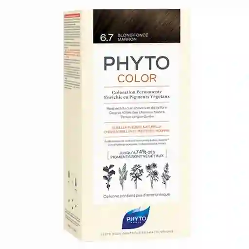 Phyto Coloración Capilar Phytocolor Dark Chestnut Blonde 6.7