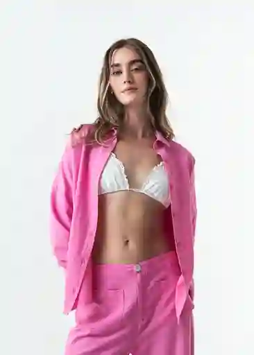 Camisa Sami Mujer Rosa Dulce Medio Talla S 013G358 Naf Naf