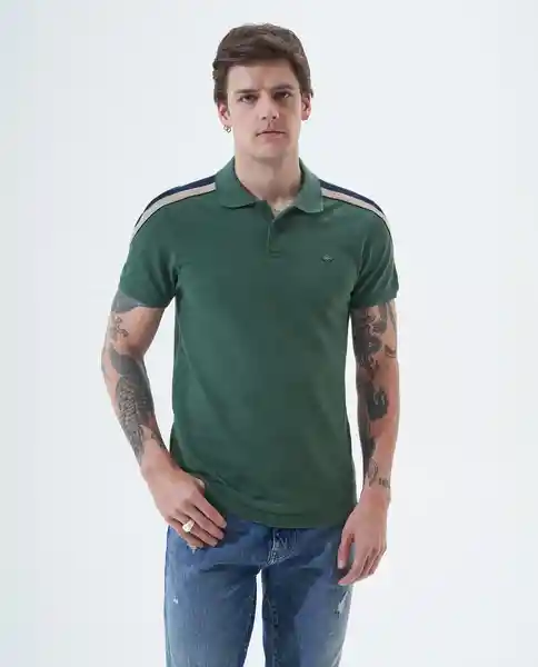 Camiseta Hombre Verde Talla XL 801F002 Americanino