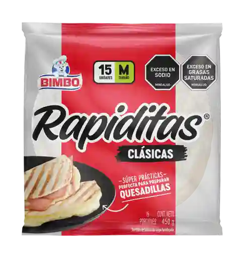 Bimbo Tortilla Blancas Rapiditas 450 g