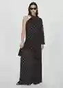 Blusa Adela Negro Talla L Mujer Mango
