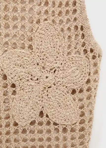 Top Borabora Piedra Talla M Mujer Mango
