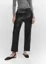 Pantalón Apple Negro Talla L Mujer Mango