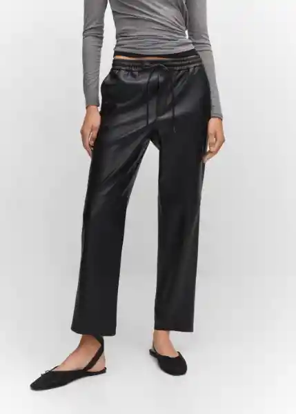 Pantalón Apple Negro Talla L Mujer Mango