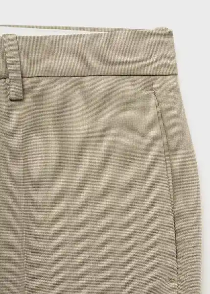 Pantalón Paris Beige Talla 46 Hombre Mango