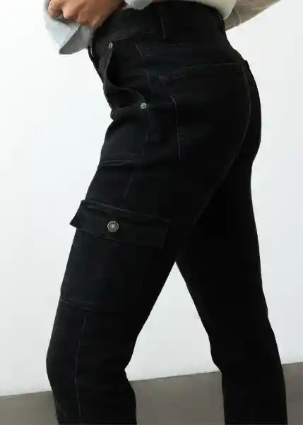 Jean Negro Puro Ultraoscuro Talla 10 499F305 Naf Naf