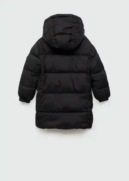 Abrigo Anorak Amerlong Negro Talla 12 Niños Mango