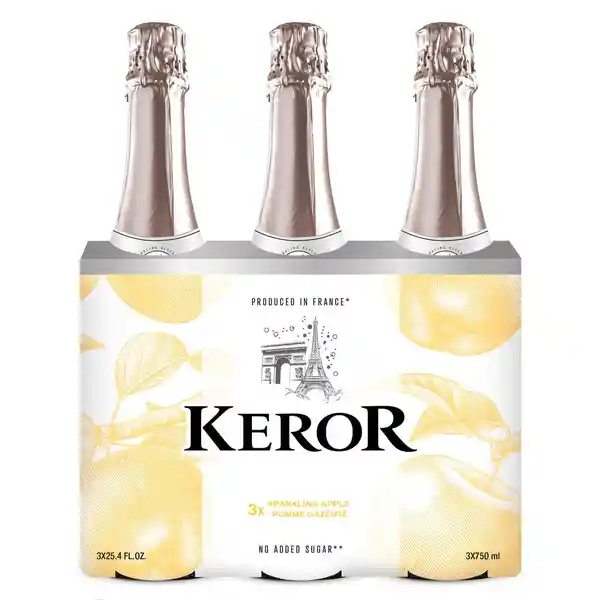 Keror Jugo de Manzana Espumoso Sin Alcohol