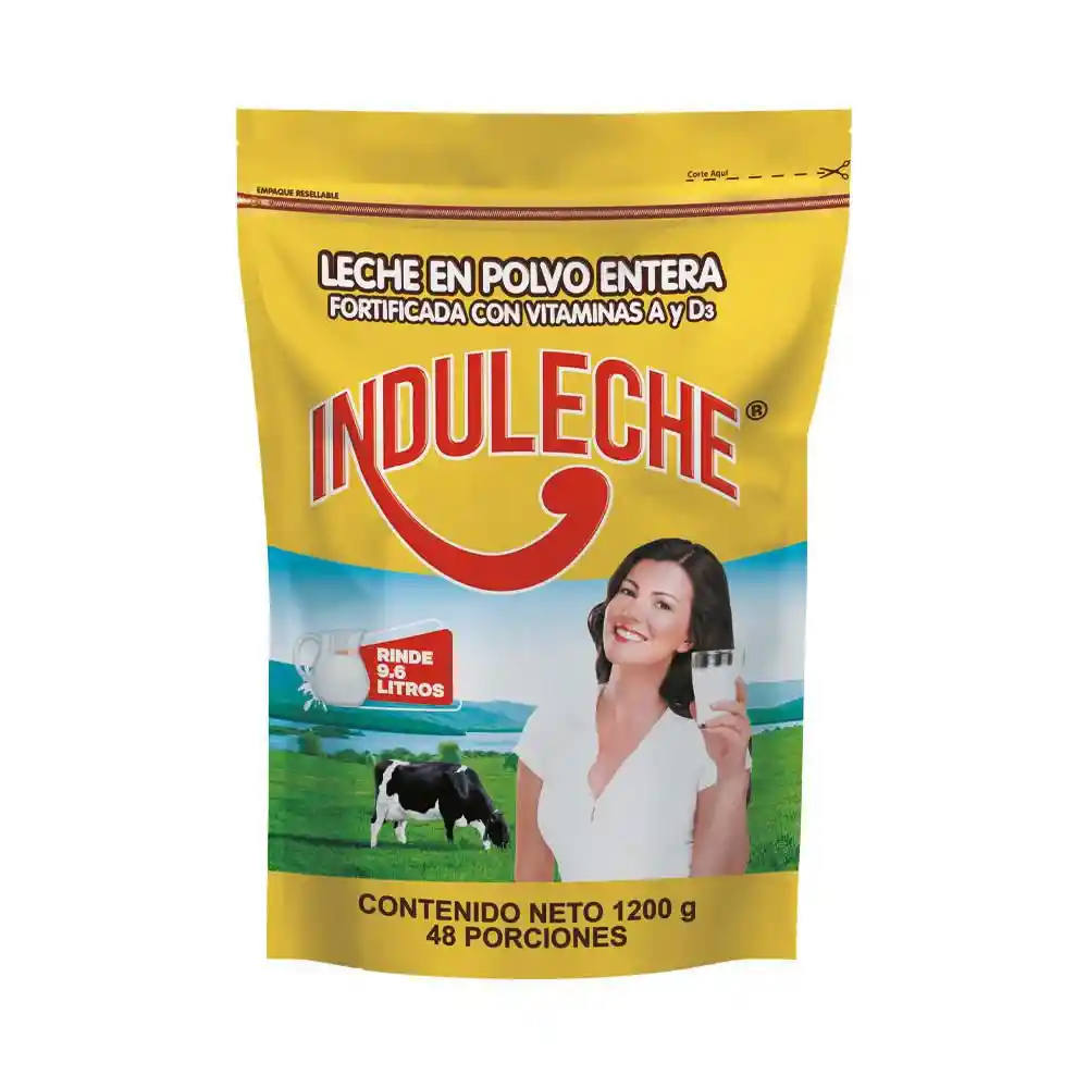 Leche en Polvo Induleche Entera (1200 Gr)