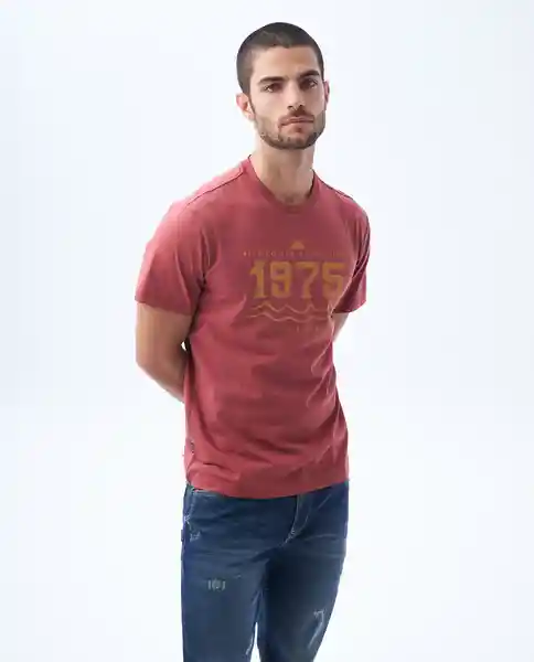 Camiseta Hombre Rojo Talla S 842F001 Americanino