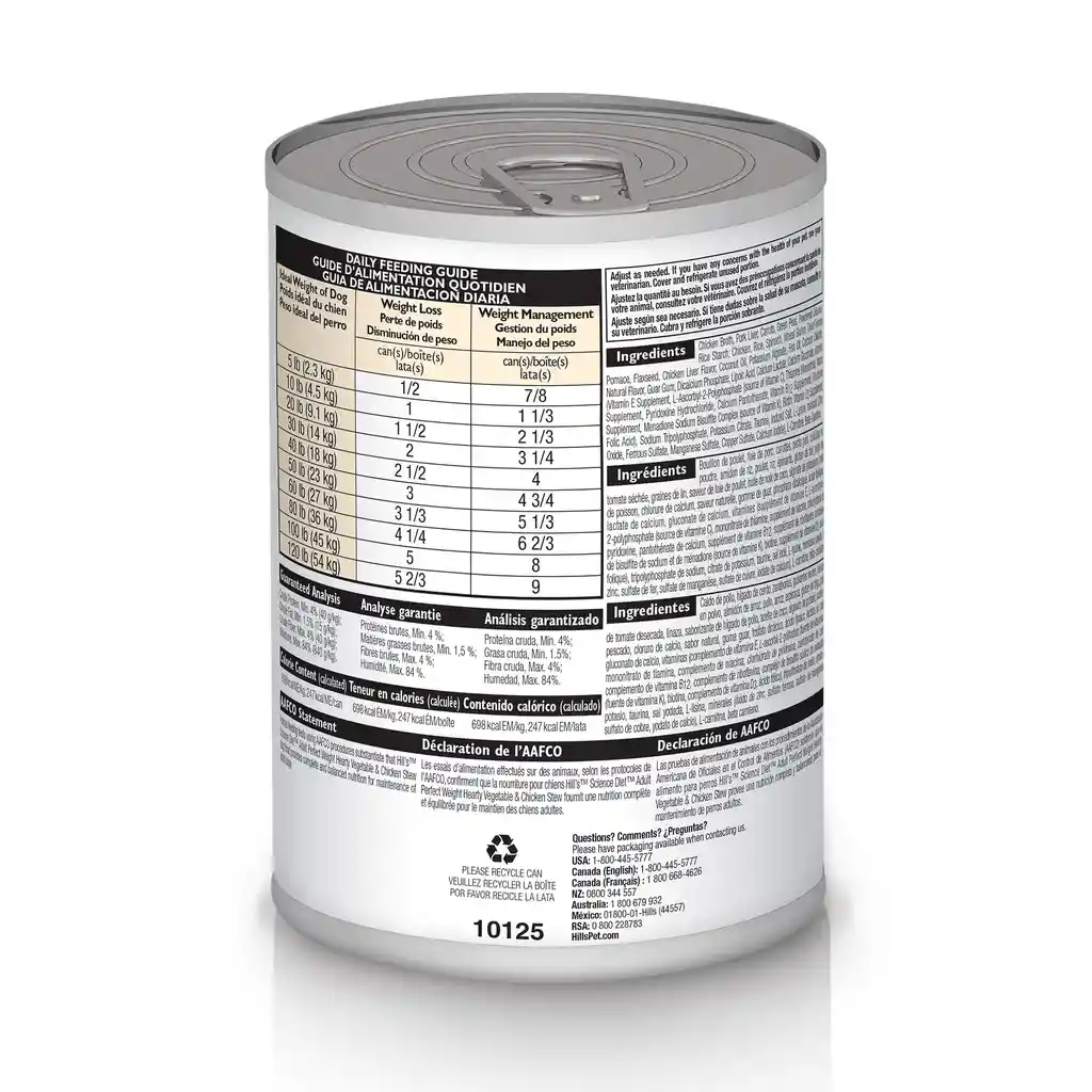 Hills Alimento Húmedo Perfect Weight Control Peso Perro Adulto