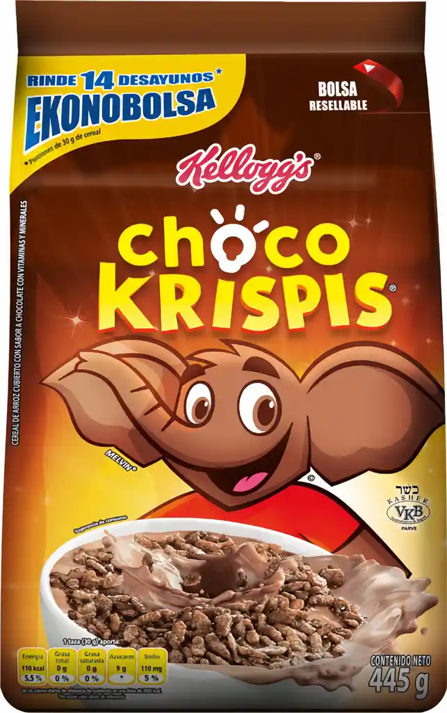 Choco Krispis Cereal de Arroz Inflado Sabor a Chocolate