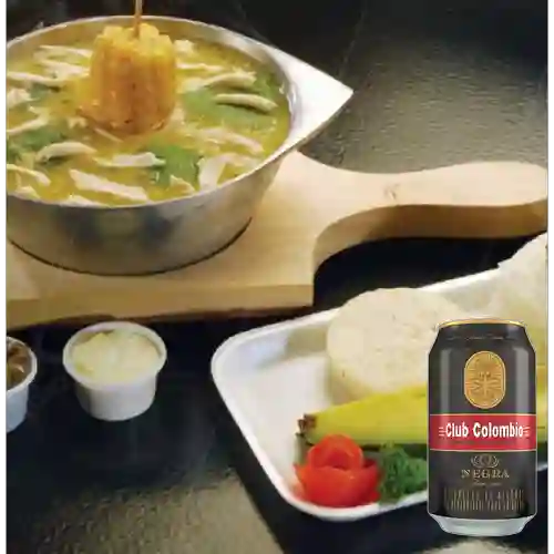 Combo Ajiaco + Club Colombia Negra 355 ml