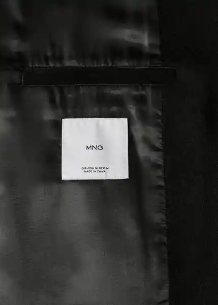 Abrigo Dalan-I Negro Talla XS Hombre Mango